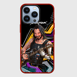 Чехол iPhone 13 Pro Johnny гитарист cyberpunk2077