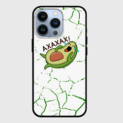 Чехол iPhone 13 Pro Авокадо зелёные Трещины