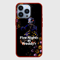 Чехол для iPhone 13 Pro Five Nights at Freddys Луна паттерн, цвет: 3D-красный