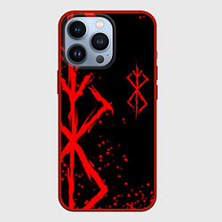 Чехол для iPhone 13 Pro КЛЕЙМО ЖЕРТВЫ BERSERK БЕРСЕРК, цвет: 3D-красный