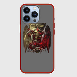 Чехол для iPhone 13 Pro Blood Angels symbol, цвет: 3D-красный