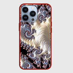 Чехол для iPhone 13 Pro Авангардный фрактальный паттерн Avant-garde fracta, цвет: 3D-красный