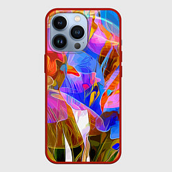 Чехол iPhone 13 Pro Красочный цветочный паттерн Лето Colorful floral p
