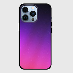 Чехол для iPhone 13 Pro Розовофиолетовый градиент, цвет: 3D-черный