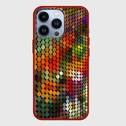 Чехол для iPhone 13 Pro Диско шар, цвет: 3D-красный