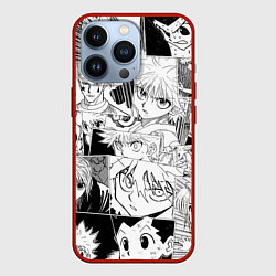 Чехол для iPhone 13 Pro Hunter x Hunter pattern, цвет: 3D-красный