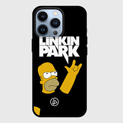 Чехол для iPhone 13 Pro LINKIN PARK ГОМЕР СИМПСОН, SIMPSONS, цвет: 3D-черный