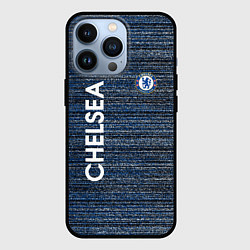 Чехол iPhone 13 Pro CHELSEA F C ЧЕЛСИ ШУМ ПОЛОС ТЕКСТУРА