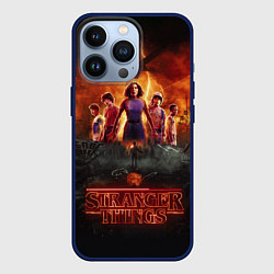 Чехол для iPhone 13 Pro ОЧЕНЬ СТРАННЫЕ ДЕЛА STRANGER THINGS, цвет: 3D-тёмно-синий