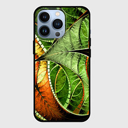 Чехол для iPhone 13 Pro Растительный абстрактный фрактальный паттерн Veget, цвет: 3D-черный