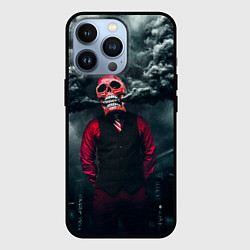 Чехол iPhone 13 Pro Smoke Дым Skull