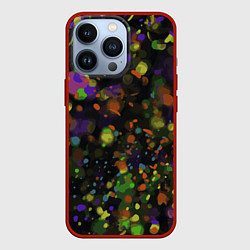 Чехол для iPhone 13 Pro Разноцветное конфетти, цвет: 3D-красный