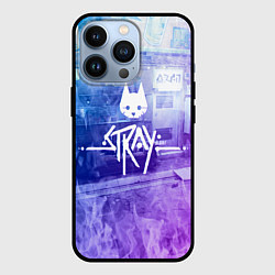 Чехол iPhone 13 Pro Stray: Neon Logo