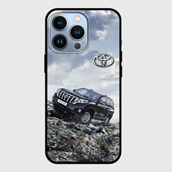 Чехол iPhone 13 Pro Toyota Land Cruiser Prado на скальных камнях Mount