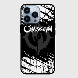 Чехол для iPhone 13 Pro Chaoseum Logo Grunge, цвет: 3D-черный