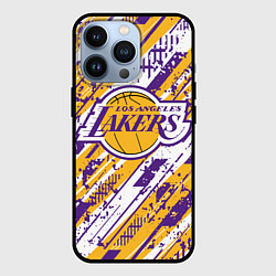 Чехол для iPhone 13 Pro LAKERS ЛОС-АНДЖЕЛЕС ЛЕЙКЕРС, цвет: 3D-черный