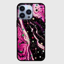 Чехол для iPhone 13 Pro Pink Night, цвет: 3D-черный