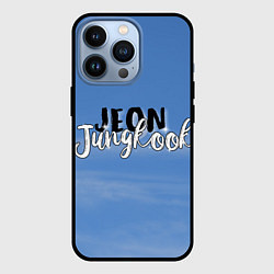 Чехол для iPhone 13 Pro JEON JUNGKOOK BTS, цвет: 3D-черный