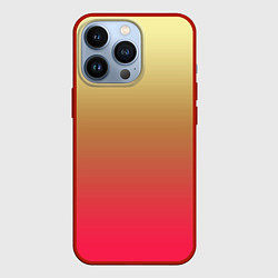 Чехол iPhone 13 Pro Красно-желтый градиент