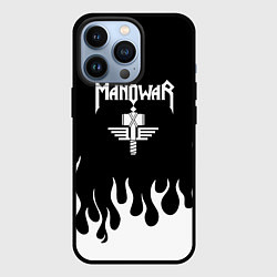 Чехол для iPhone 13 Pro MANOWAR арт огонь, цвет: 3D-черный