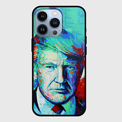 Чехол для iPhone 13 Pro Дональд Трамп арт, цвет: 3D-черный