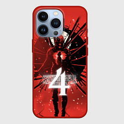 Чехол для iPhone 13 Pro Stranger things 4 сезон, цвет: 3D-красный