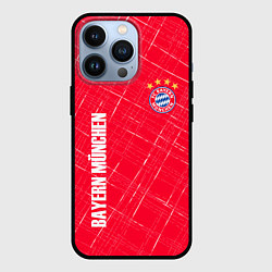 Чехол iPhone 13 Pro Bayern munchen Абстрактно выцарапанный фон