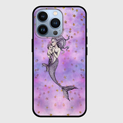 Чехол iPhone 13 Pro Русалочка с ребенком