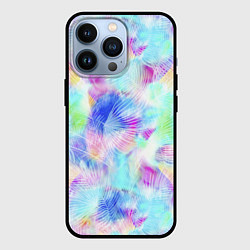 Чехол для iPhone 13 Pro Градиент Листья Пальм, цвет: 3D-черный