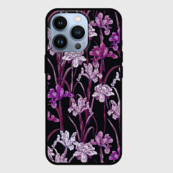 Чехол iPhone 13 Pro Цветы Фиолетовые Ирисы