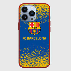 Чехол iPhone 13 Pro Barcelona желтые брызги