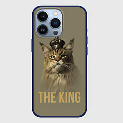 Чехол для iPhone 13 Pro Король котов Мейн-кун, цвет: 3D-тёмно-синий