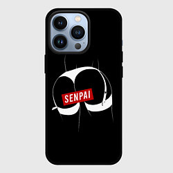 Чехол для iPhone 13 Pro Senpai ЧБ, цвет: 3D-черный