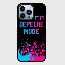 Чехол для iPhone 13 Pro Depeche Mode Neon Gradient, цвет: 3D-черный