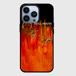 Чехол для iPhone 13 Pro Hell Awaits - Slayer, цвет: 3D-черный