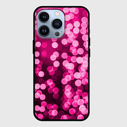 Чехол для iPhone 13 Pro Розовые блестки, цвет: 3D-черный