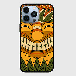 Чехол для iPhone 13 Pro Polynesian tiki LUCKY, цвет: 3D-черный