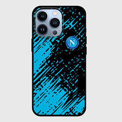 Чехол iPhone 13 Pro Napoli голубая textura