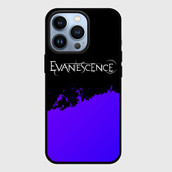Чехол для iPhone 13 Pro Evanescence Purple Grunge, цвет: 3D-черный