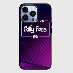 Чехол iPhone 13 Pro Sally Face Gaming Champion: рамка с лого и джойсти