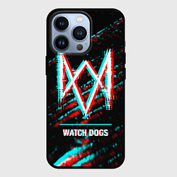 Чехол iPhone 13 Pro Watch Dogs в стиле Glitch Баги Графики на темном ф