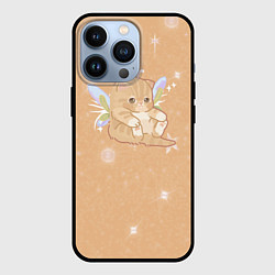 Чехол для iPhone 13 Pro Котёнок с крыльями, цвет: 3D-черный