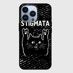 Чехол iPhone 13 Pro Группа Stigmata и Рок Кот