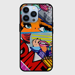 Чехол iPhone 13 Pro Авангардная композиция Pop art Eyes