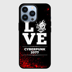 Чехол для iPhone 13 Pro Cyberpunk 2077 Love Классика, цвет: 3D-черный