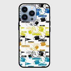 Чехол iPhone 13 Pro American football sports pattern