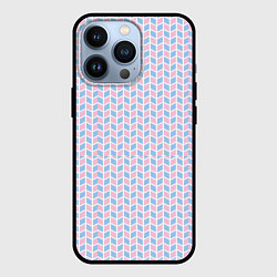 Чехол iPhone 13 Pro Голубые и розовые кирпичики