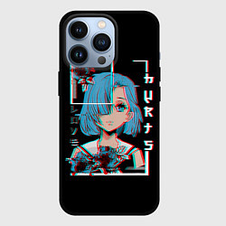 Чехол iPhone 13 Pro Love Anime Girl Flowers