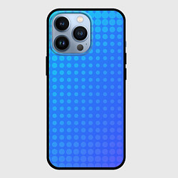 Чехол для iPhone 13 Pro Blue gradient, цвет: 3D-черный