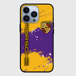 Чехол iPhone 13 Pro PORSCHE- LAKERS COLORS